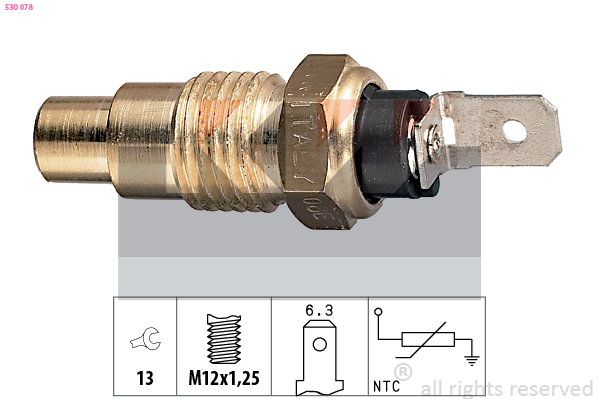 Senzor,temperatura lichid de racire 530 078 KW